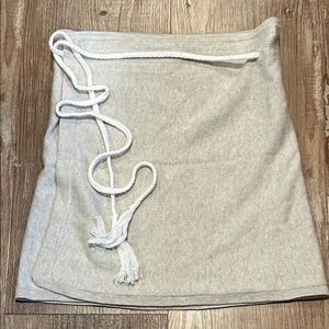 Talula Elegant cream Knit Wrap Cotton Blend Skirt Size Medium